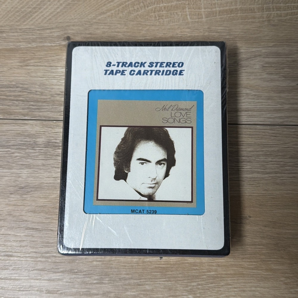 Neil Diamond Love Songs Vintage 8 Track Tape Retro Seventies Music Memorabilia